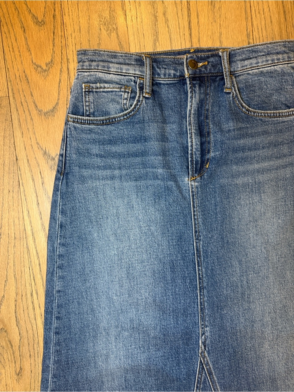 Joe’s The Elyssa Blue Denim Midi Maxi Women’s Skirt Size 26 - Picture 4 of 14